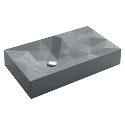 Sternhagen Vessel Mount Single bowl Bathroom Sink, 28-1/8" x 16-3/8" x 5-1/8", Gray