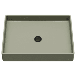 Sternhagen Quartz Rectangular Bathroom Vessel Sink, 23-5/8" x 17-3/4" x 4", Sage Green