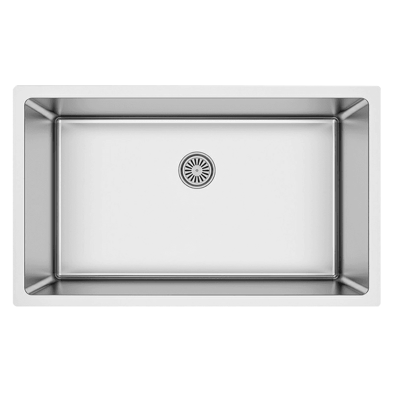 Select Stainless Steel Undermount 16G Extra Large Single Bowl Kitchen Sink, 30" x 18" x 9-1/2"