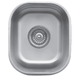 U-1113 Stainless Steel Under Mount 18G Single Bowl Bar/Prep Sink, 11-1/2" x 13-1/2" x 6-3/4