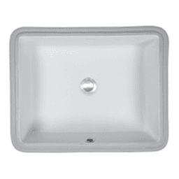 Vitreous China Undermount Single Bowl Vanity Sink, 19-1/2" x 15-1/2" x 4-1/2", White