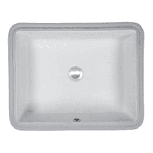 Vitreous China Undermount Single Bowl Vanity Sink, 19-1/2" x 15-1/2" x 4-1/2", Black