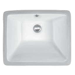 Vitreous China Undermount Single Bowl Vanity Sink, 17" x 13-3/4" x 5-1/2", Black