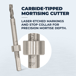 MortiseMate 6mm Carbide Tipped Mortising Cutter