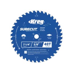Kreg 7 1/4" SureCut™ Finishing 40-Tooth Saw Blade