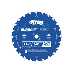 Kreg 7 1/4" SureCut™ General Purpose 24-Tooth Saw Blade