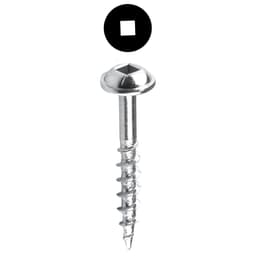 #8 x 1-1/4" Maxi-Loc Head Face Frame/Pocket-Hole Screw, Square Drive Coarse Thread and Type 17 Auger Point, Zinc, Box of 5 Thousand by Kreg