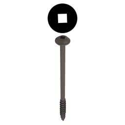 #6 x 1-1/4" Modified Pan Head Face Frame/Pocket-Hole Screw, Square Drive Fine Thread and Type 17 Auger Point, Zinc, Box of 5 Hundred by Kreg