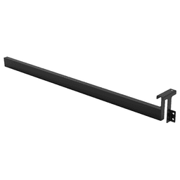 Youk 47-1/4" Clothes Rail Extension for 12-5/8" Depth Ladder, Jet Black