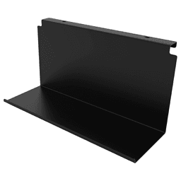 Youk Metal Shelf for Hooking to 12-5/8" Depth Ladder Rung, Jet Black
