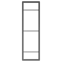Youk 35-5/8" x 12-5/8" Ladder Rack, Jet Black