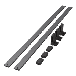 43-55/64" CONERO Shoe Fence, Black