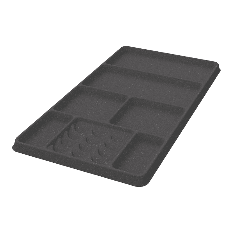 8-25/32" CONERO Flock Tray/Jewelry/Ring Bowl, Anthracite
