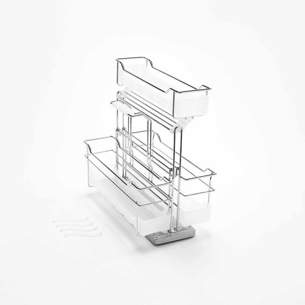 10-3/4" Portero 3-Basket Set with Soft-Open/Soft-Close, Chrome