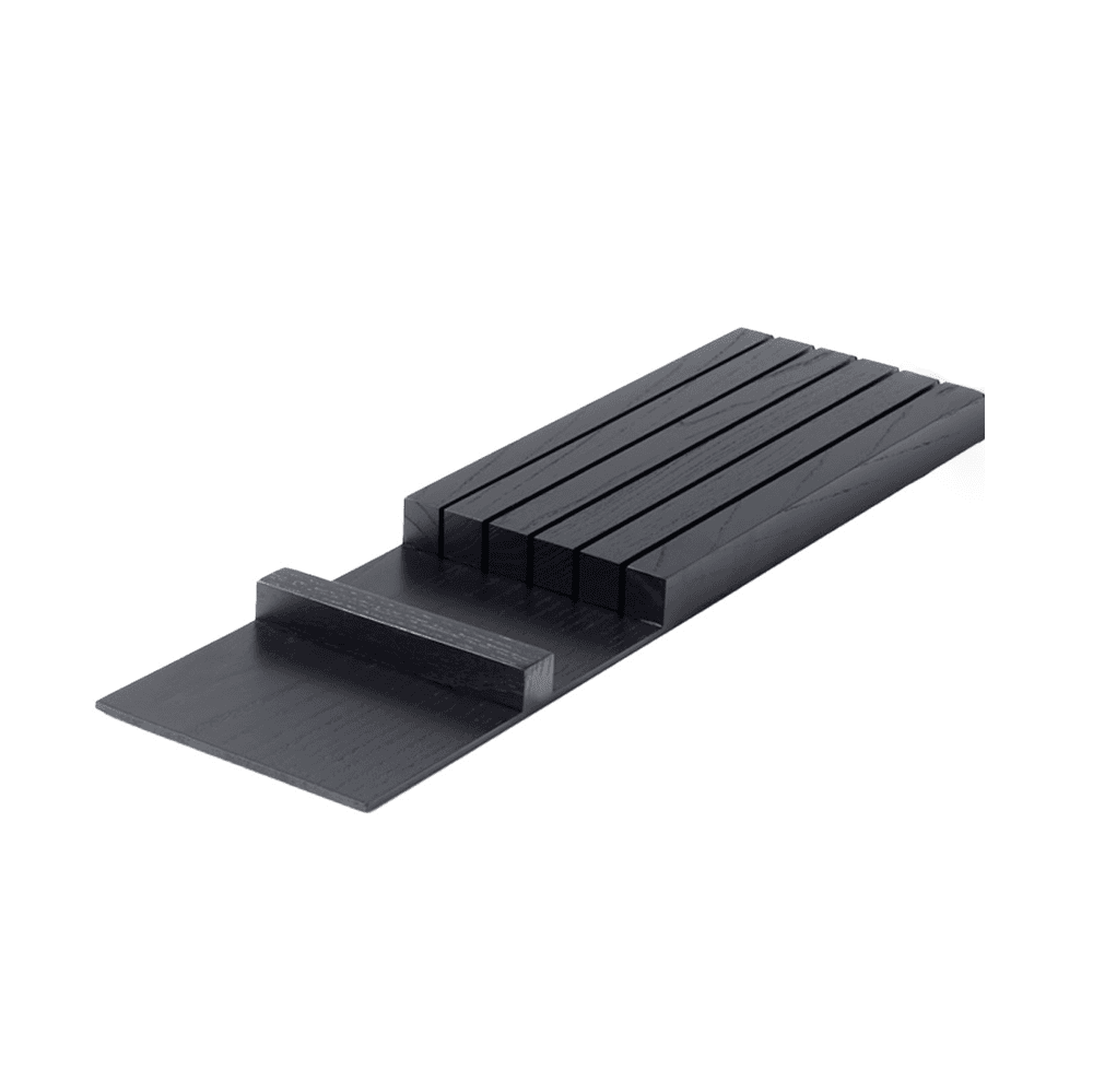 5-3/8" StraightLine Knife Block Insert, Black Ash