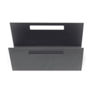 7-5/8" StraightLine Metal Divider with Grip Holes, Graphite Black