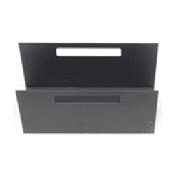 7-5/8" StraightLine Metal Divider with Grip Holes, Graphite Black