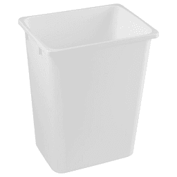 28QT 10-1/2" Replacement Waste Bin Only, White