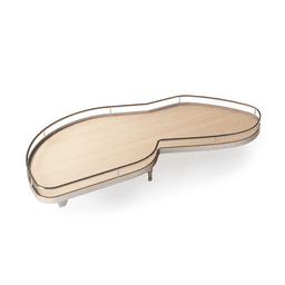 LeMans II 2-Tray Right Swinging Shelf Kit with Soft-Close/Arena Plus Classic Shelves for 32-1/2" Minimum Internal Width, Champagne/Maple