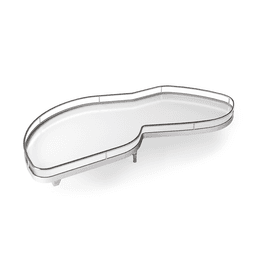 LeMans II 2-Tray Left Swinging Shelf Kit with Soft-Close/Arena Plus Classic Shelves for 30-3/4" Minimum Internal Width, Chrome/White