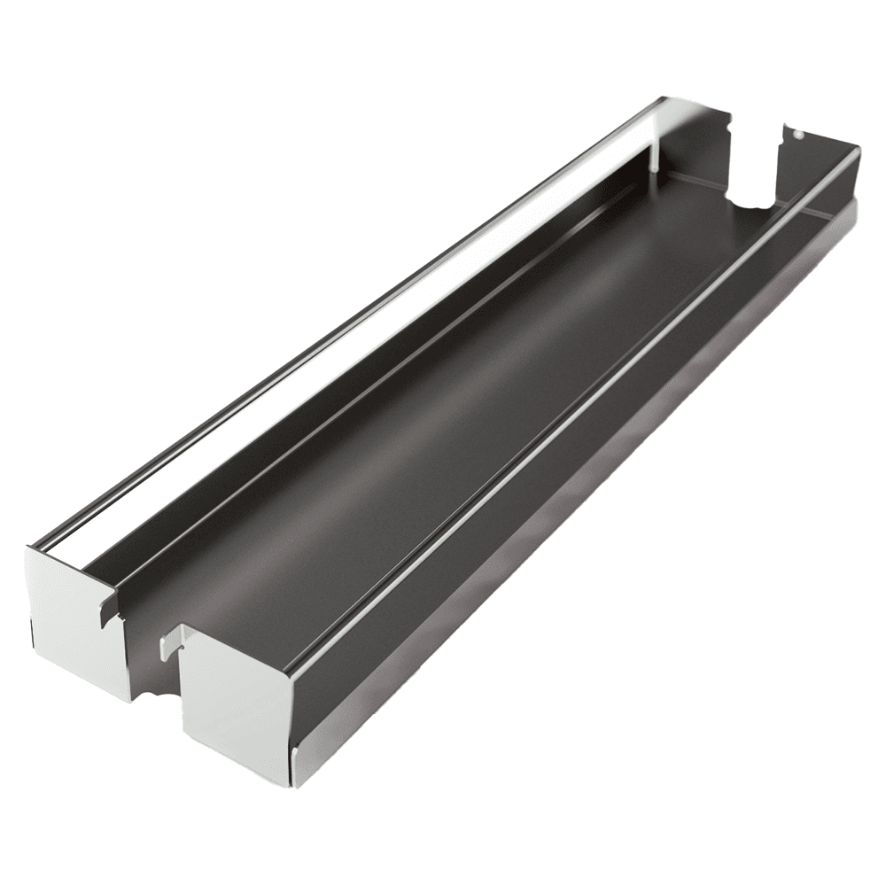5" DISPENSA Base Cabinet Organizer Pull-Out with Soft-Close/Metal Shelves, Champagne, 20" - 28" Height