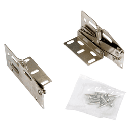 2-7/8" Nickel-Plated Spring Loaded Scissor Hinge with Self-Closing