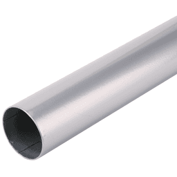 1-1/4" Diameter 96" Long Closet Pole, Platinum Finish