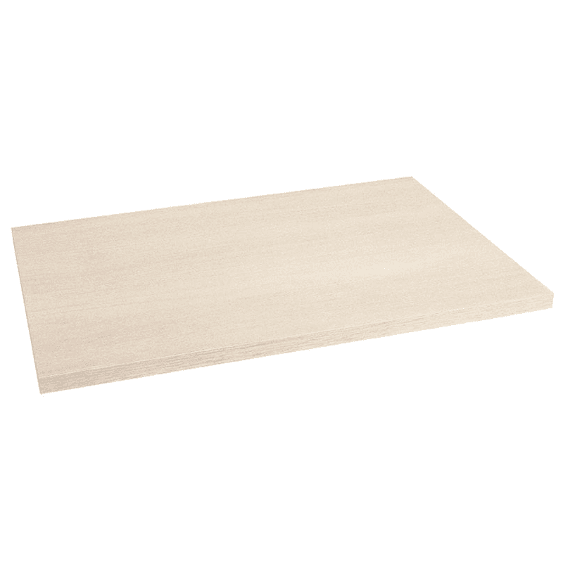 3/4" x 16" x 23" Wood Shelf, White Oak Finish