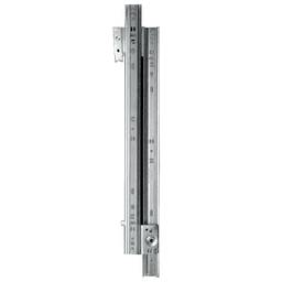 1300 Drawer Slide with 75lb Capacity, 3/4 Extension, Side-Mount, Zinc, 24", Polybag