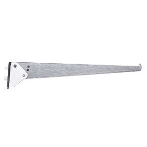 14" KV179 3-Way Adjustable Shelf Bracket, Anochrome Finish