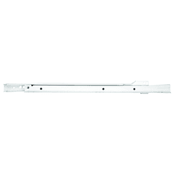 1805 Left-Hand Euro Slide Drawer Member with 75lb Capacity, 3/4 Extension, Side-Mount/Bottom-Mount, Self-Closing, White, 13-3/4