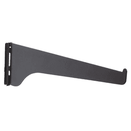 6" KV180 Regular-Duty Shelf Bracket, Black Finish 10/Box