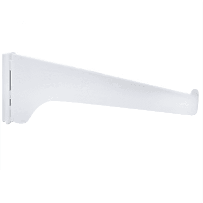 8" KV180 Regular-Duty Shelf Bracket, White Finish 10/Box