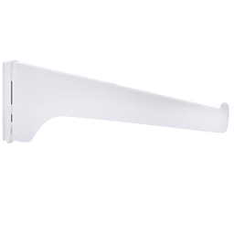8" KV180 Regular-Duty Shelf Bracket, White Finish 10/Box