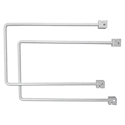 10-1/2" KV182 Bookend Bracket, White Finish