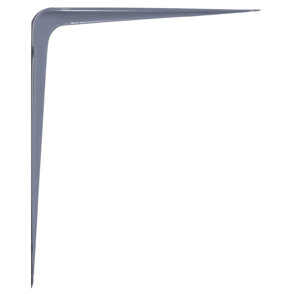 10" KV221 Regular-Duty Utility L-Bracket, Gray Powder Coat Finish