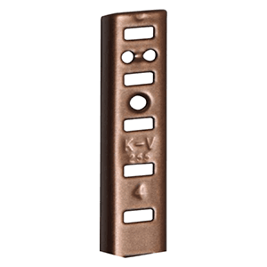 30" KV255 Heavy-Duty Aluminum Pilaster Standard, Walnut Finish 100/Box