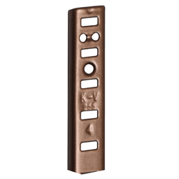 96" KV255 Heavy-Duty Aluminum Pilaster Standard, Walnut Finish 50/Box