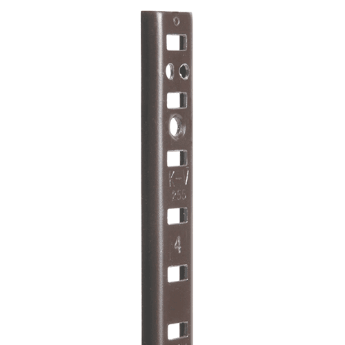 36" KV255 Heavy-Duty Steel Pilaster Standard, Brown Finish 100/Box