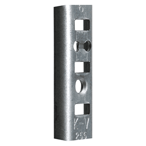96" KV255 Steel Pilaster Standard, Economy Zinc Finish