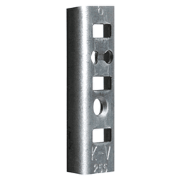 96" KV255 Steel Pilaster Standard, Economy Zinc Finish