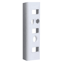 12" KV255 Heavy-Duty Steel Pilaster Standard, White Finish 100/Box