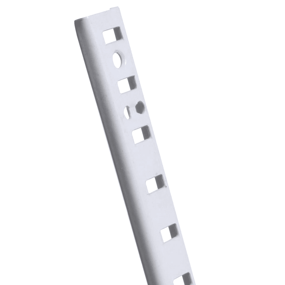 30" KV255 Heavy-Duty Steel Pilaster Standard, White Finish 100/Box