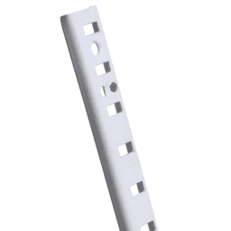 30" KV255 Heavy-Duty Steel Pilaster Standard, White Finish 100/Box