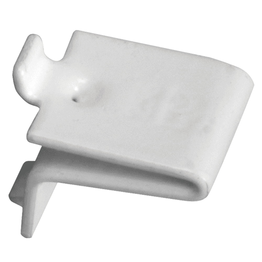 3/4" KV256 Steel Shelf Support Clip, White Finish 100/Box