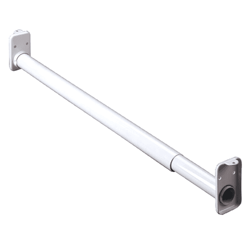 18" - 30" Closet Rod, White Finish