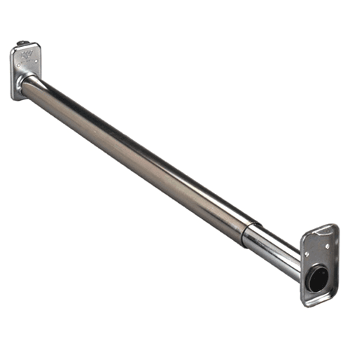 60" - 96" Closet Rod, Zinc Finish