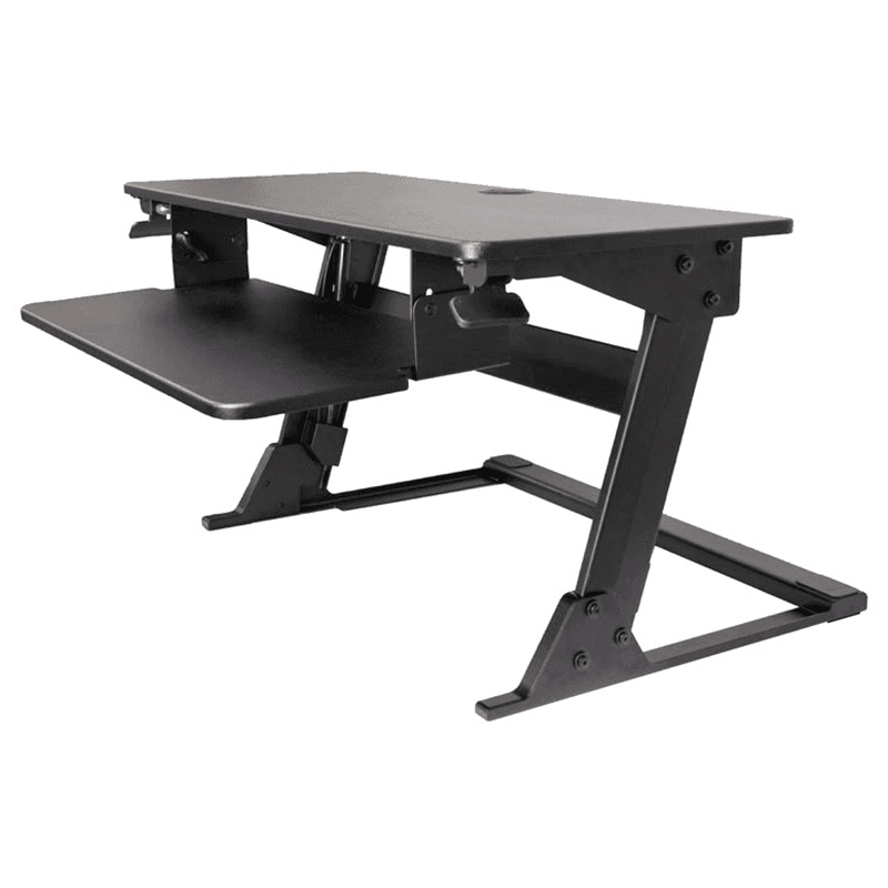 Volante Desktop Sit-Stand Workstation, Black