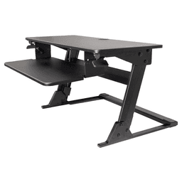 Volante Desktop Sit-Stand Workstation, Black