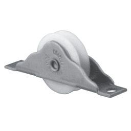 594 Nylon Round Groove Sheave, Steel Finish